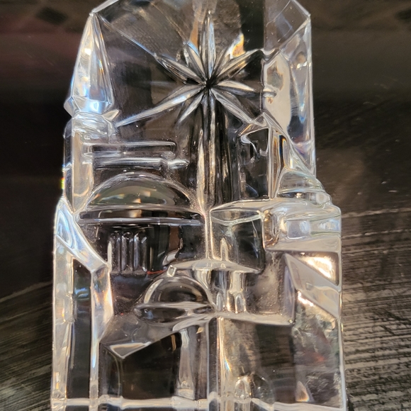 Vintage 1984 24% Full Lead Crystal "Star of Bethlehem" Paperweight Figurine - Picture 10 of 10